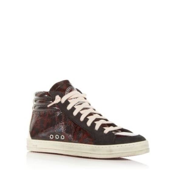 P448 Women's Skate Tortoiseshell Print High Top Sneakers size 36 / us 6 - Picture 2 of 14